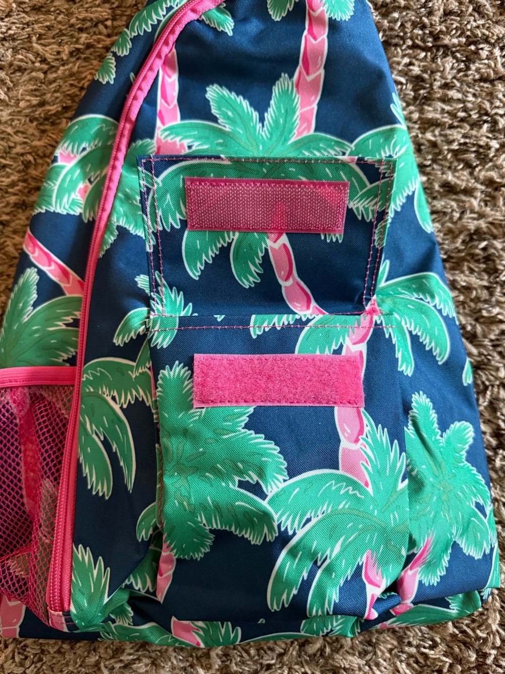 Simply Southern Tropical Palm Sling Backpack - Picture 3 of 4